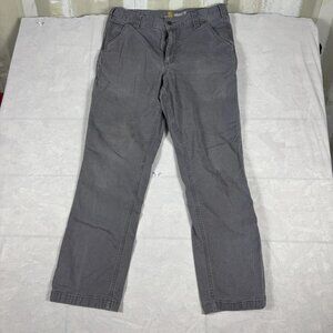 Carhartt Relaxed Fit Carpenter Pants Mens‎ Gray Stretch Workwear Size 34x32